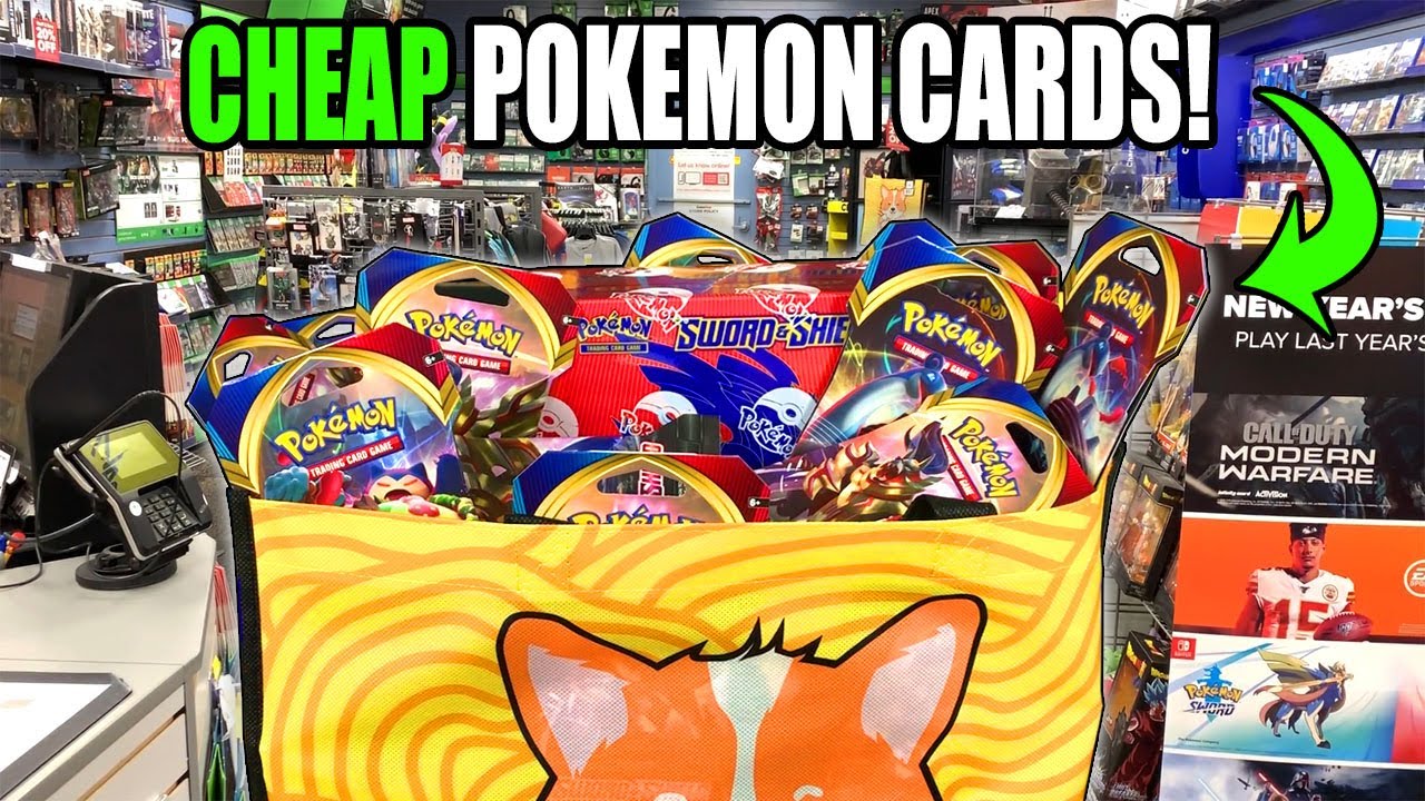 I FILLED UP THIS BAG WITH NOTHING BUT CHEAP POKEMON CARDS AT GAMESTOP