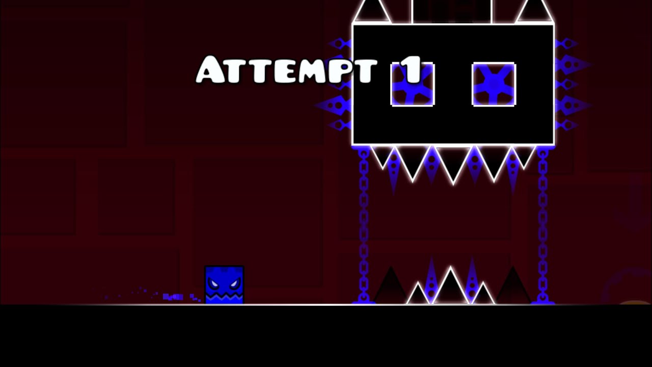 Playing my own level geometry dash - YouTube
