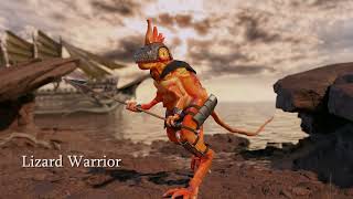 Lizard Warrior 3d model