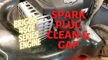 Bolens Mower 450E Briggs & Stratton Spark Plug Clean and Gap