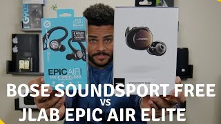 BOSE SOUNDSPORT FREE VS JLAB EPIC AIR ELITE COMPARATIVA