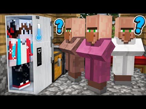 Я СПРЯТАЛСЯ ОТ ЖИТЕЛЕЙ В ХОЛОДИЛЬНИКЕ В МАЙНКРАФТ | Компот Minecraft