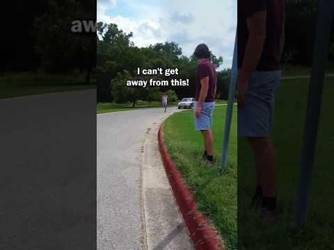 The car tried to run him over!