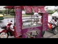 Motorcycle Food Cart - Thai Street Vendor Pancakes