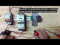 Como enclavar un contactor en modo manual y automático.