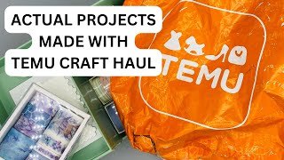 Temu Craft Haul | Projects made with Temu Craft Supplies | Washi Tape Review | Not Sponsored