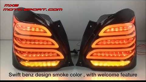 MXS3264 LED Tail Lights Maruti Suzuki Swift Smoked Black with Scanning Feature by ‎@Mxs Motosport