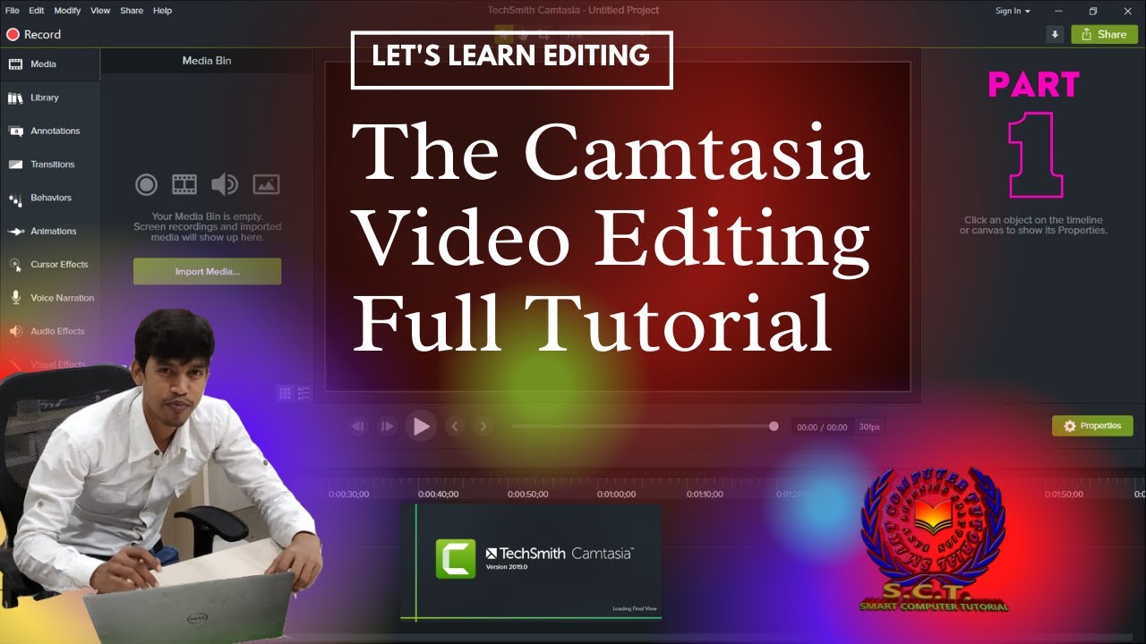 Camtasia tutorial for beginners || How to edit video for youtube ...