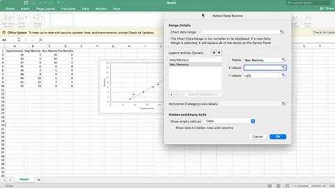 Multiple scatter plot trend lines in Excel