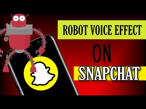 How to get robot voice effect on Snapchat story video