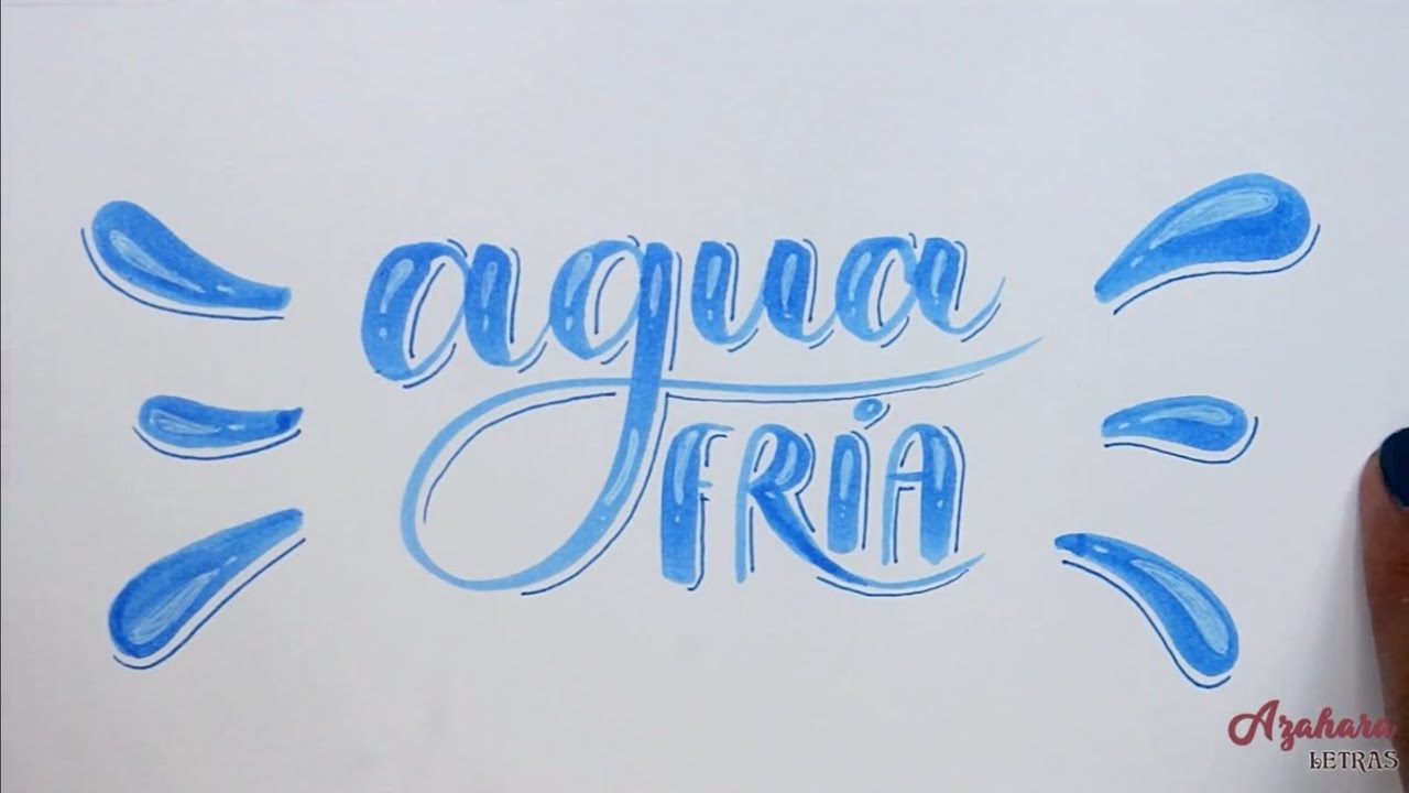 Curso De Lettering Lección 37 Efecto Splash O Salpicadura De Agua 💦