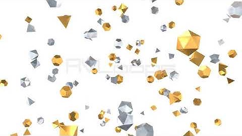 Silver and Gold Decoration Christmas Ornaments Falling in Slow Motion - IncrediVFX - AVloops