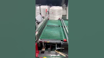 2 lines DHL SF express bag making machine #bagmachine #courierbags #shipping