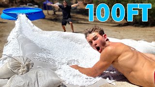 100FT Slime Slip N Slide! Ft Nick Uhas.