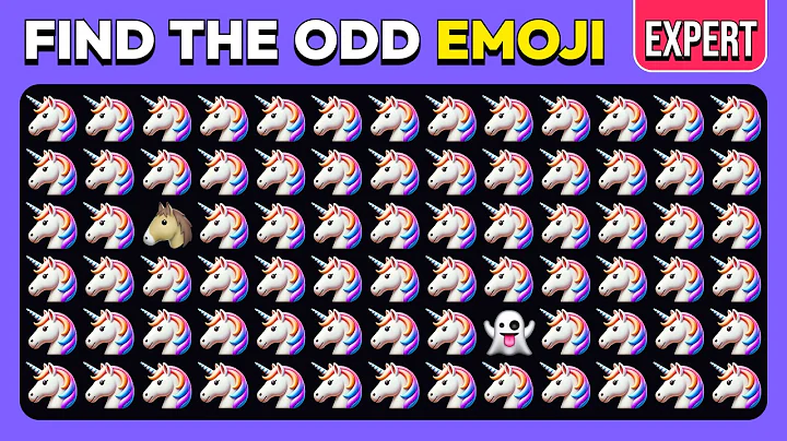 Find the ODD Emoji Out - Expert Edition 💩🦄🔥 | 40 Ultimate Levels - Emoji Challenge