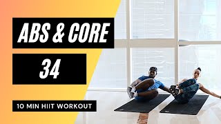 10 minute ABS & OBLIQUES HIIT Workout | MrandMrsMuscle