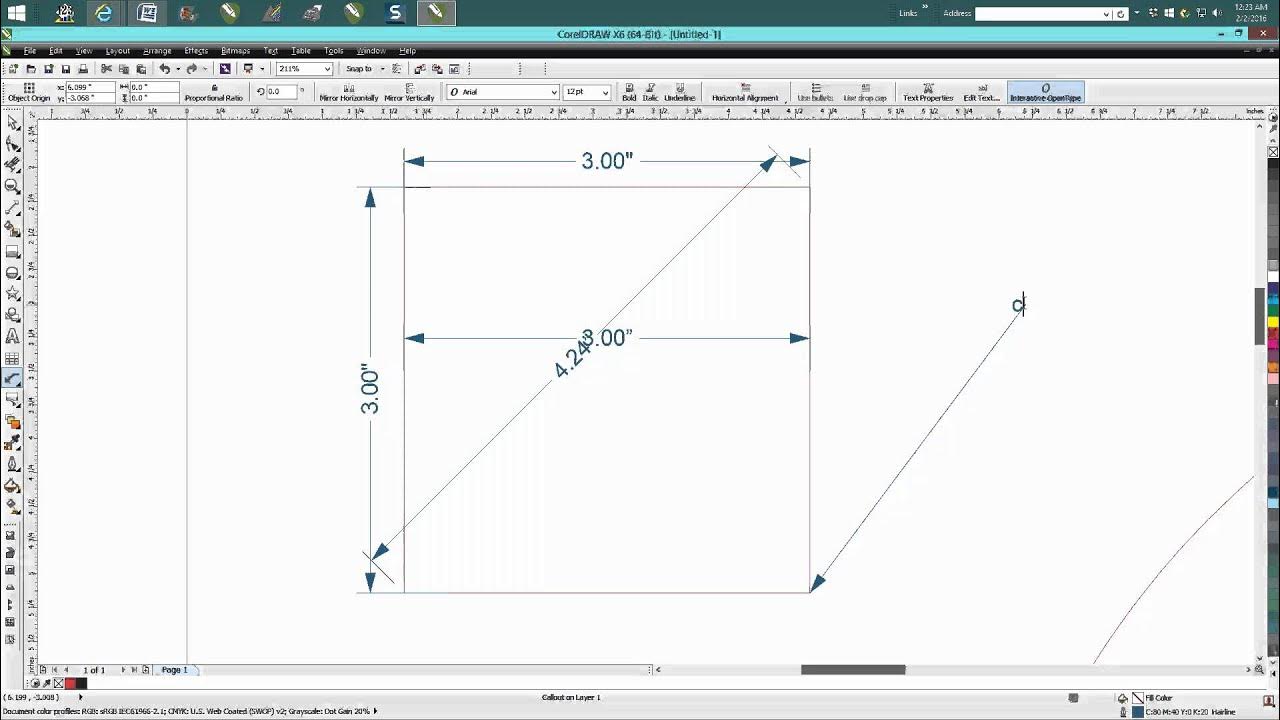 Corel Draw Tips & Tricks Measuring tools YouTube