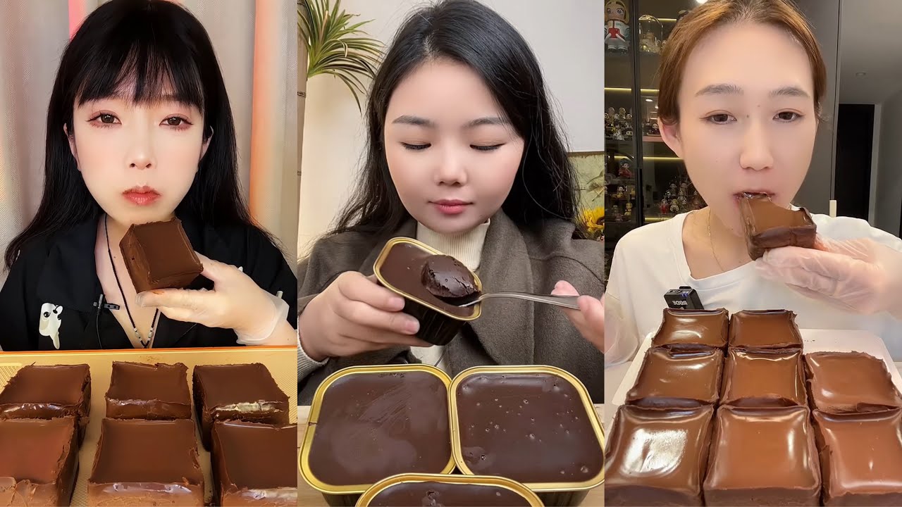 Beautiful Girls Eating Chocolate Cake 🍫 | Sweet Dessert Mukbang ASMR