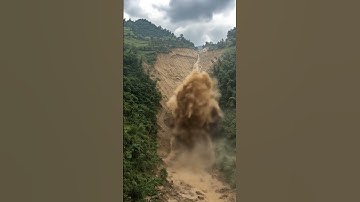 Deadly Landslide Disaster: The Raw Power of Nature Unleashed #landslide #naturaldisaster #shorts #ai