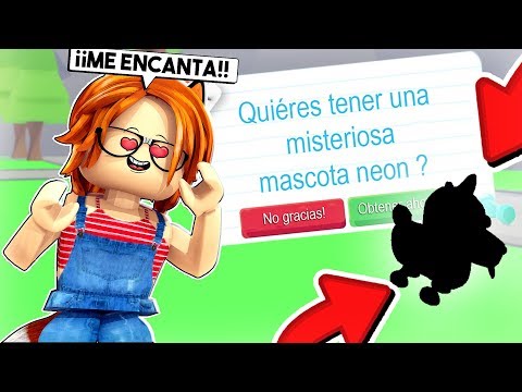 Hago Una Mascota Misteriosa De Neon En Adopt Me De Roblox Youtube - como tener una mansion de jirafa gratis en adopt me de roblox