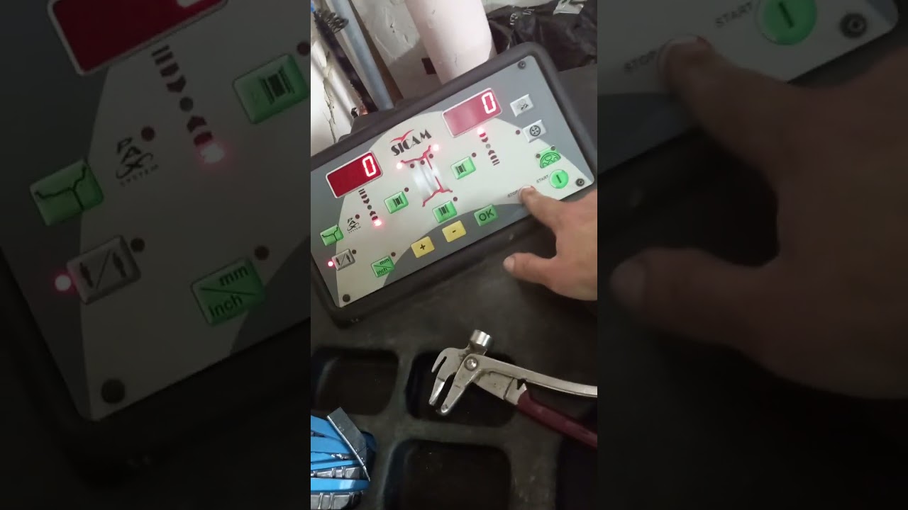 балансировочный станок sicam sbm 150 в работе