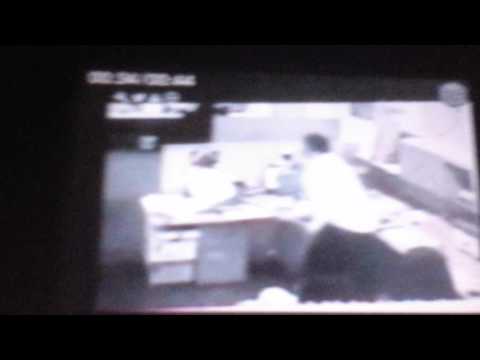 Guy destroys computer with hammer reverse