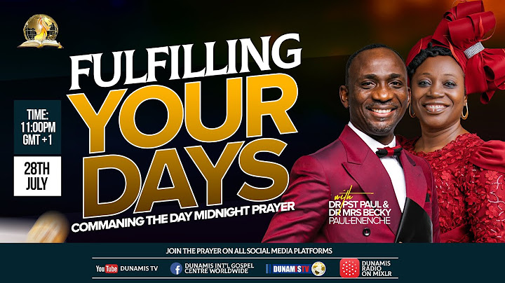 MID-NIGHT PRAYER COMMANDING THE DAY-FULFILLING YOUR DAYS . 28-07-2024