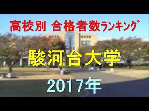 駿河台大学 高校別合格者数ランキング 2017年【グラフでわかる】
