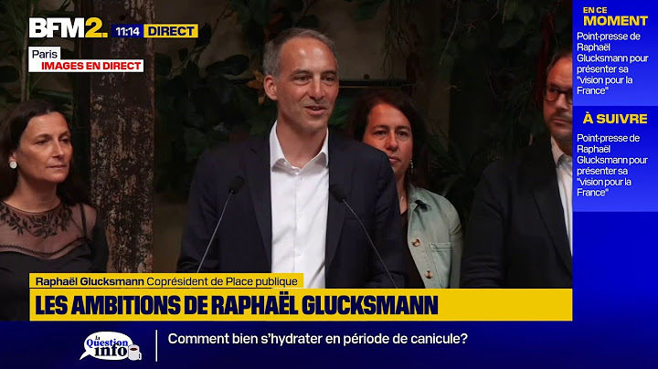 🟡Suivez en direct la prise de parole de Raphaël Glucksmann