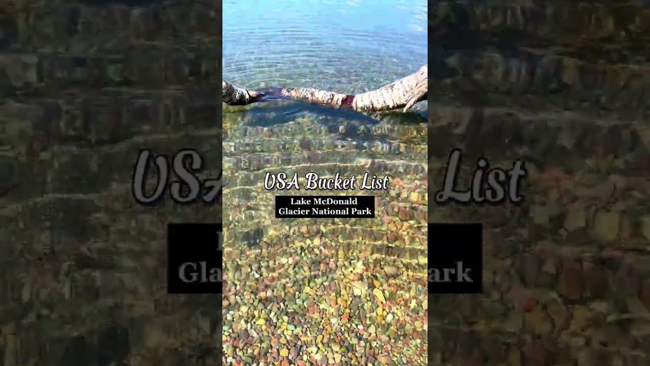 Bucket list travel location LAKE MCDONALD in GLACIER NATIONAL PARK 🏔️ 