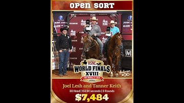 Congratulations Joel Lesh and Tanner Keith, Open Sort, 2025 Cinch RSNC World Finals