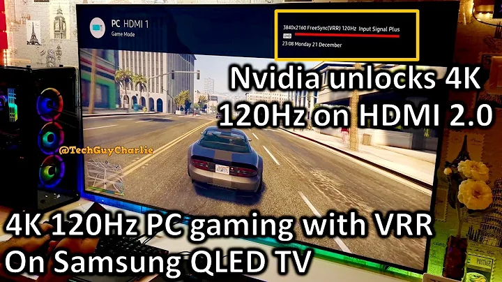 Aktivieren von 4K 120 Hz auf Samsung QLED TV mit VRR und Nvidia RTX 2000