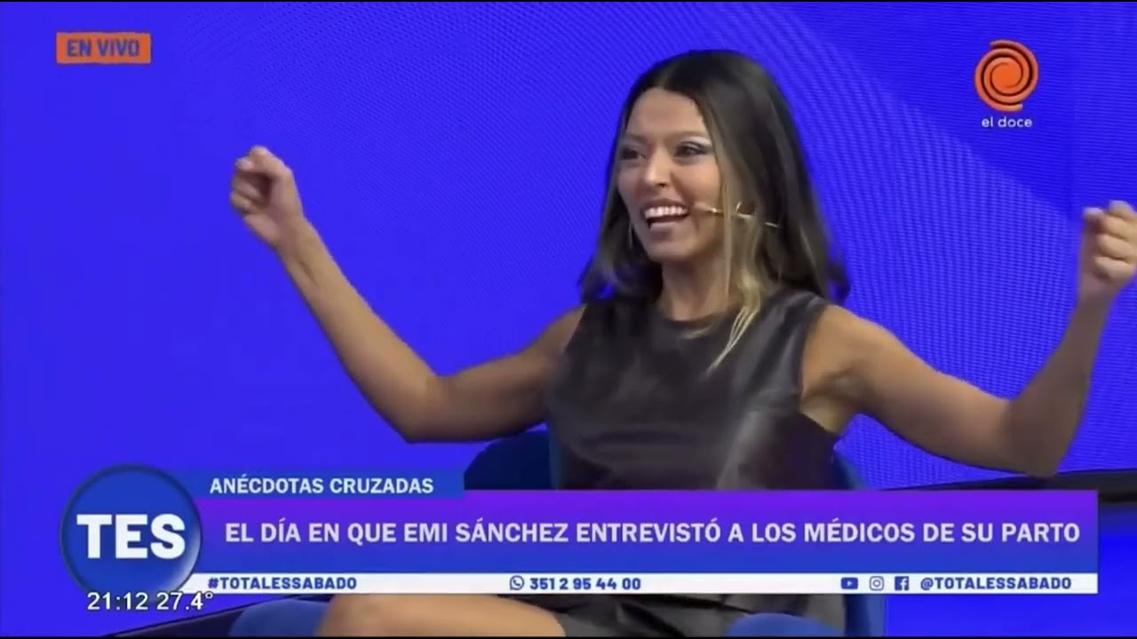 Emi Sanchez recordó la jornada donde entrevistó a médicos en su trabajo de parto