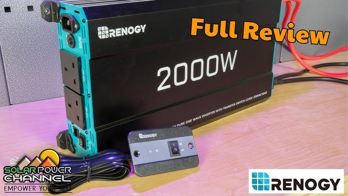 Renogy Wechselrichter 3000W (3kW) 12V mit Netzvorrangschaltung 