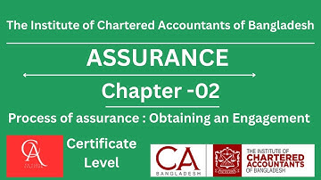 Process of Assurance: Obtaining an Engagement | Chapter 2 | CL - Assurance | Naima Sultana FCA