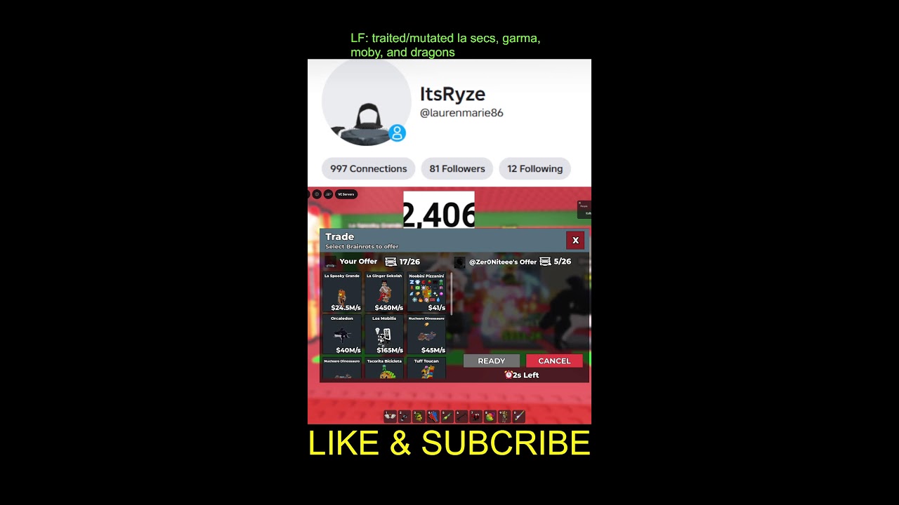 (🔴LIVE) TRADING IN STEAL A BRAINROT AND DUELING