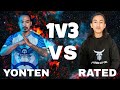 Mr YonTen VS @Rated Sir in Same Lobby | 1 V 3 | SG