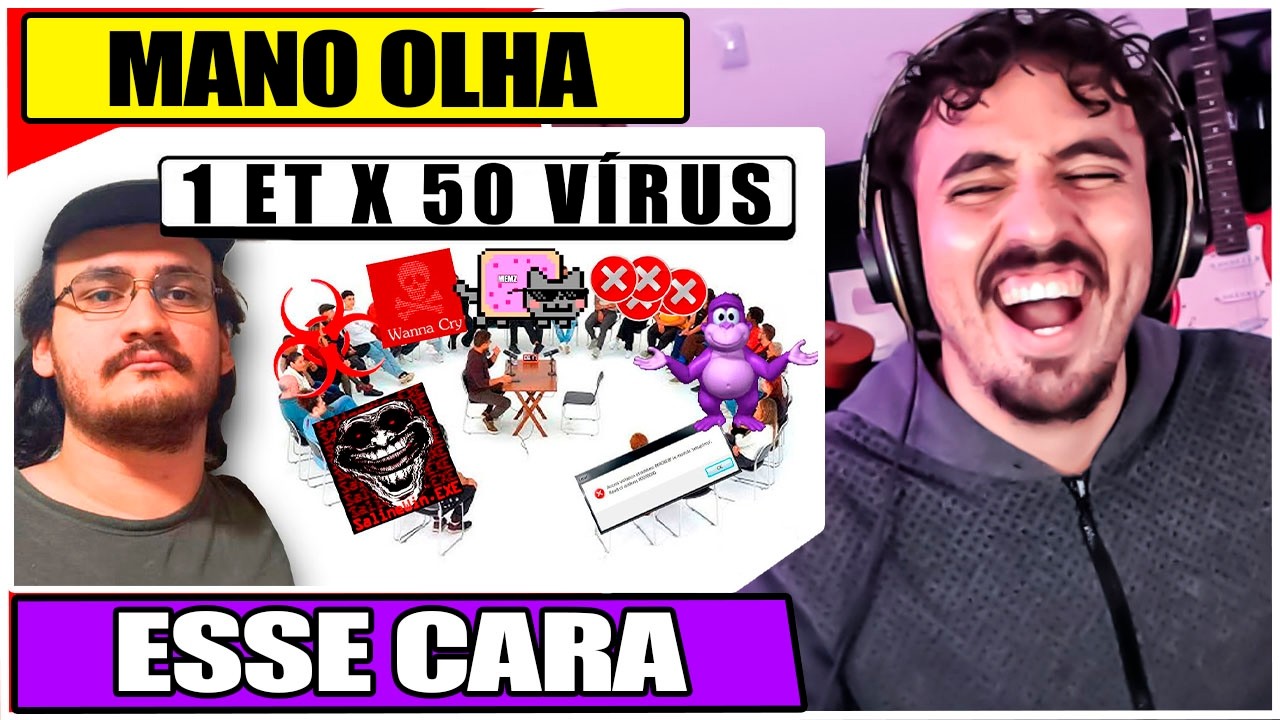 1 ET X 50 VÍRUS | QUEIMOU O PC? | Leozin React