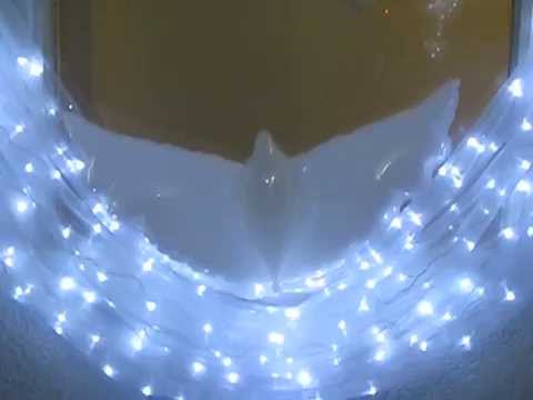 Cortina de luz led para decoración de bodas, quince años. youtube