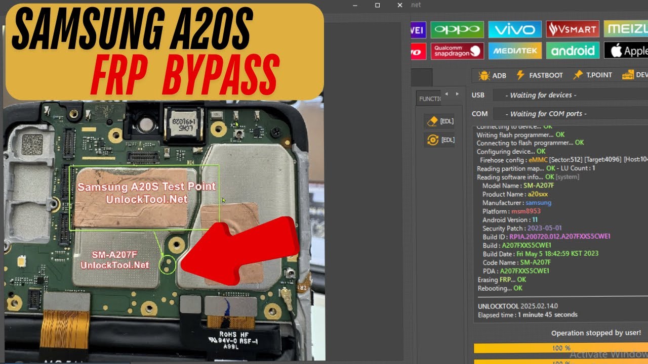 SAMSUNG A20S ( A207F ) FRP BYPASS UNLOCKTOOL NO CREDIT NEED #A20SFRPBYPASS #a20sfrpbypass_unlocktool