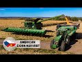 AMERICAN CORN HARVEST [ John Deere X9 1100 in Czech Republic = Kombajn TOUR #18 ]