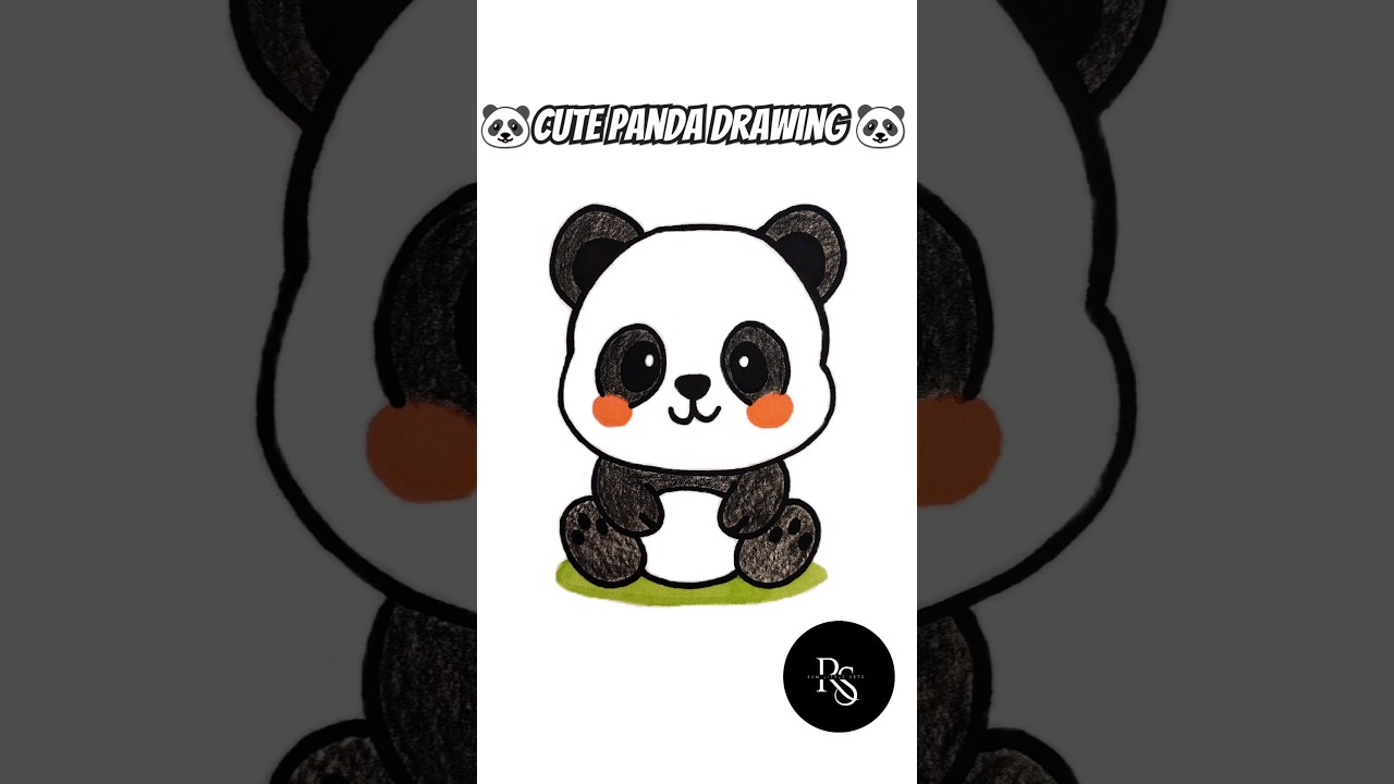 Cute Panda Drawing 🐼 