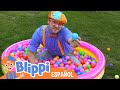 🟢Aprende con pelotas de colores 🟢| Aprende con Blippi | Videos Educativos