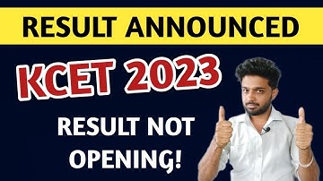 KCET 2023 FIRST ROUND RESULT ANNOUNCED