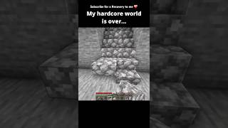 My world is gone now 🥲❤️‍🩹 #minecraft #shortsfeed #viral