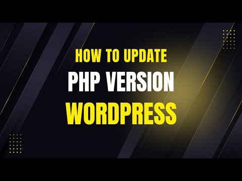 How to update PHP version for wordpress website