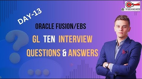 Day-13 Oracle Fusion/EBS GL Secondary Ledger Ten Interview Questions & Answers#o3technologies