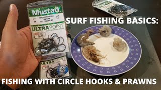 Fishing With Circle Hooks & Prawn  Improve Your Catch Rate | SURF FISHING BASICS |  Sri Lanka