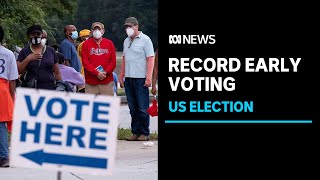 Americans turn out in record numbers to cast their votes early amid ongong COVID-19 fears | ABC News