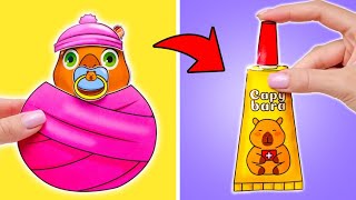 Newborn Capybara DIY Paper Playset ✂️🐹 Fun \u0026 Easy Craft